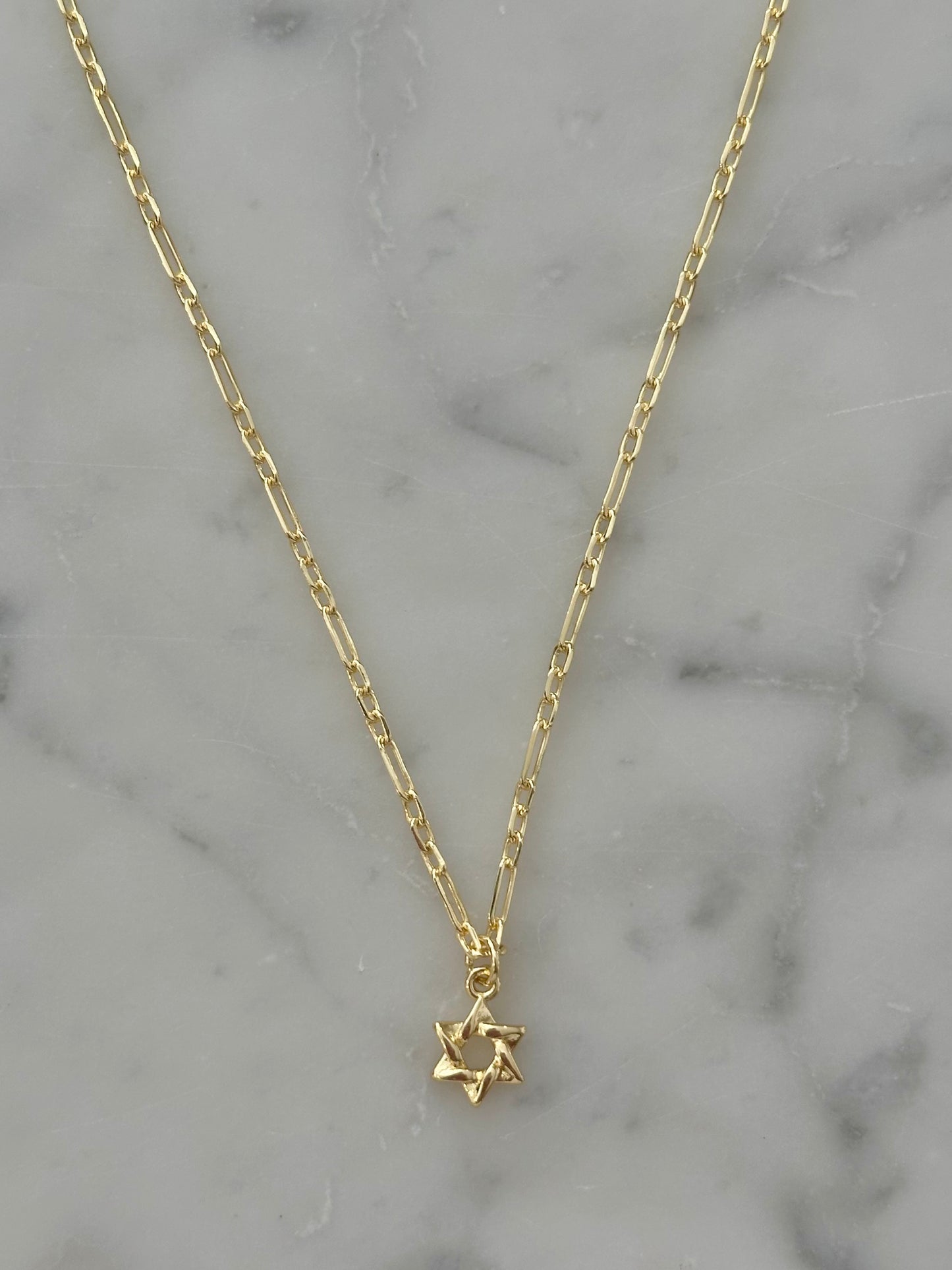 star of david gold filled necklace