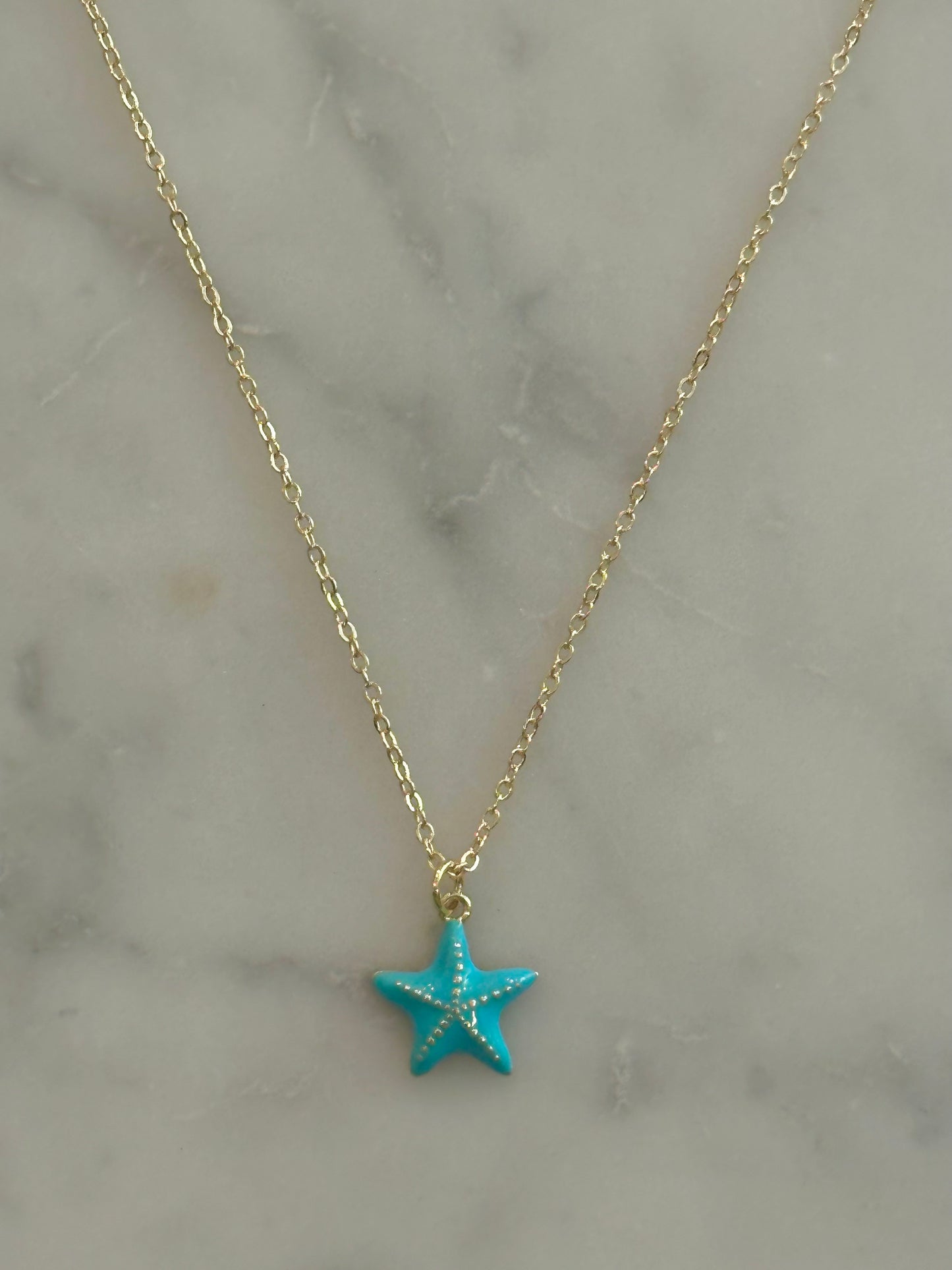 starfish gold filled necklace