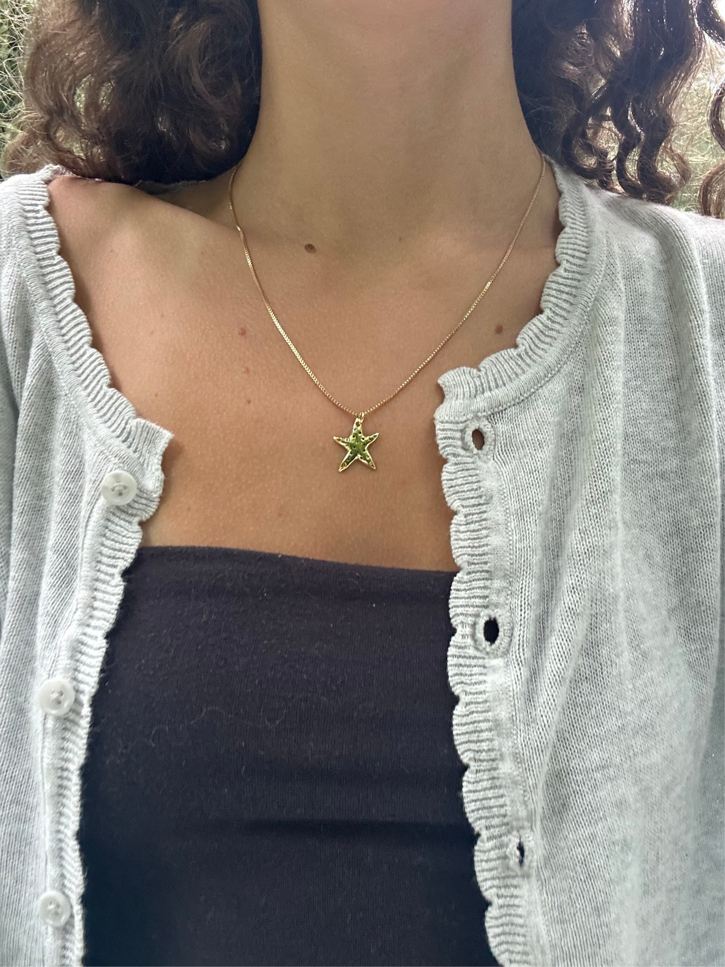 starfish gold filled necklace