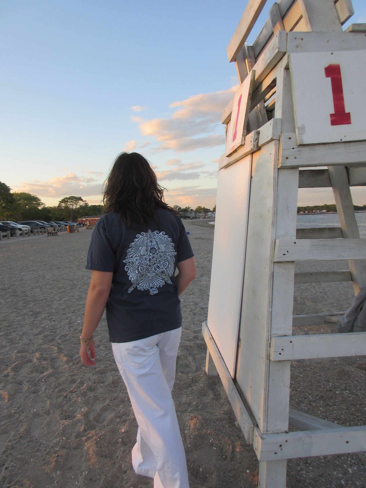 navy starfish tee shirt