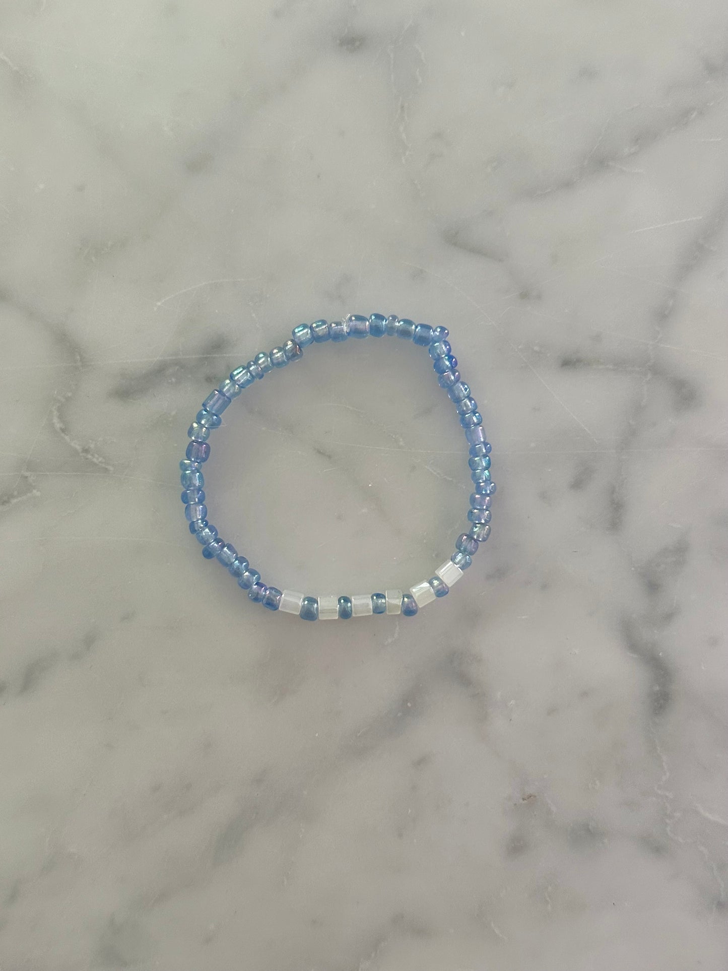 blue center bracelet
