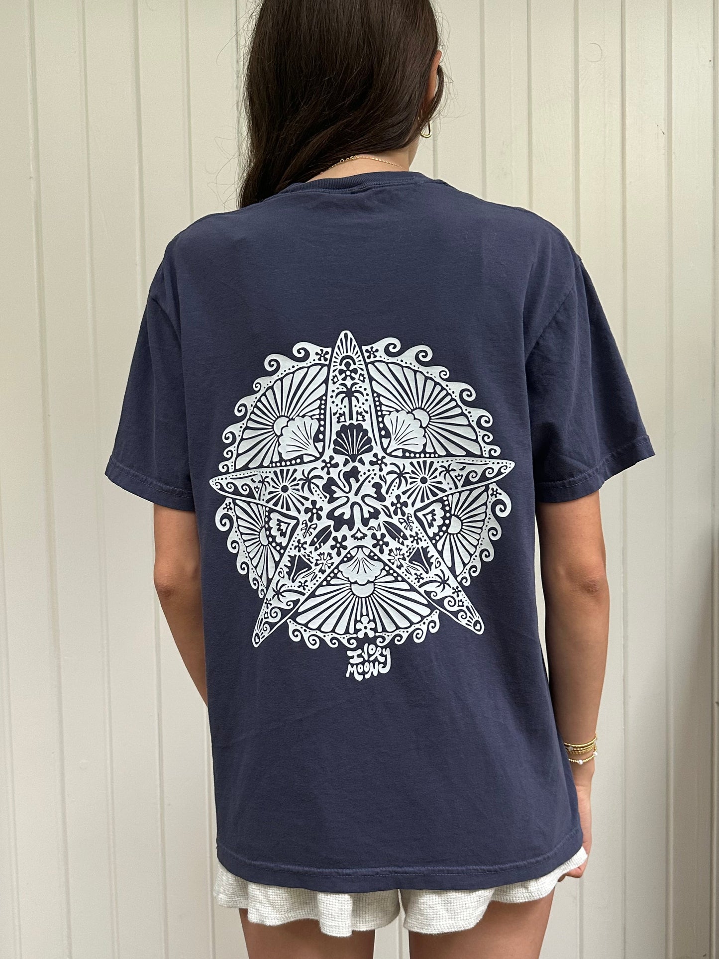 navy starfish tee shirt