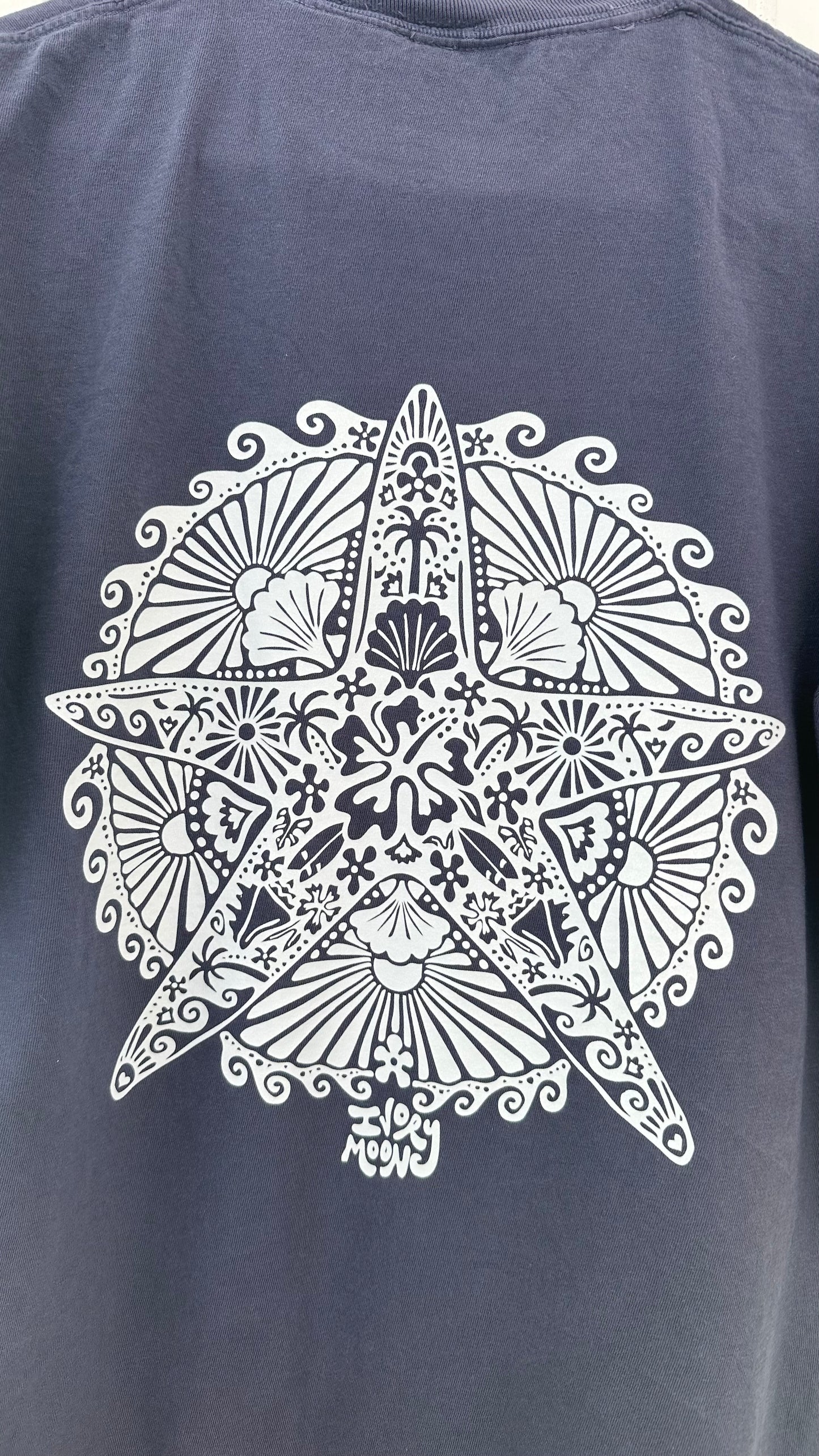 navy starfish tee shirt
