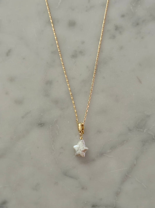 freshwater star gold filled necklace