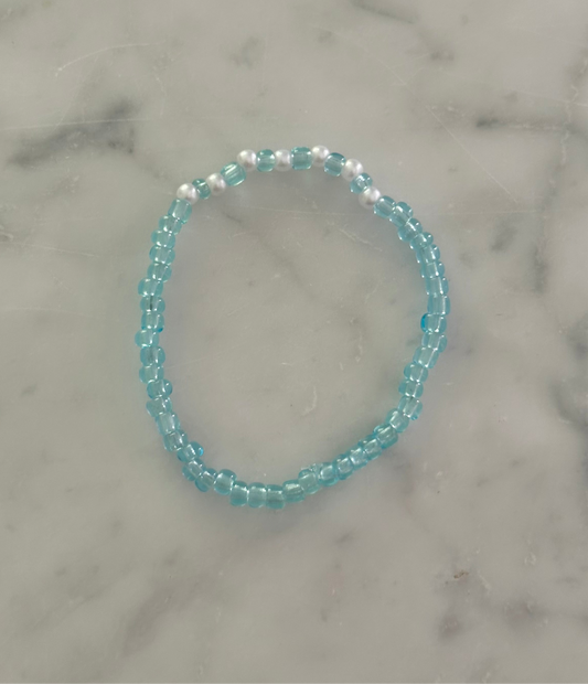 turquoise and pearl bracelet