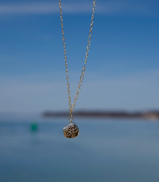 sand dollar gold-filled necklace