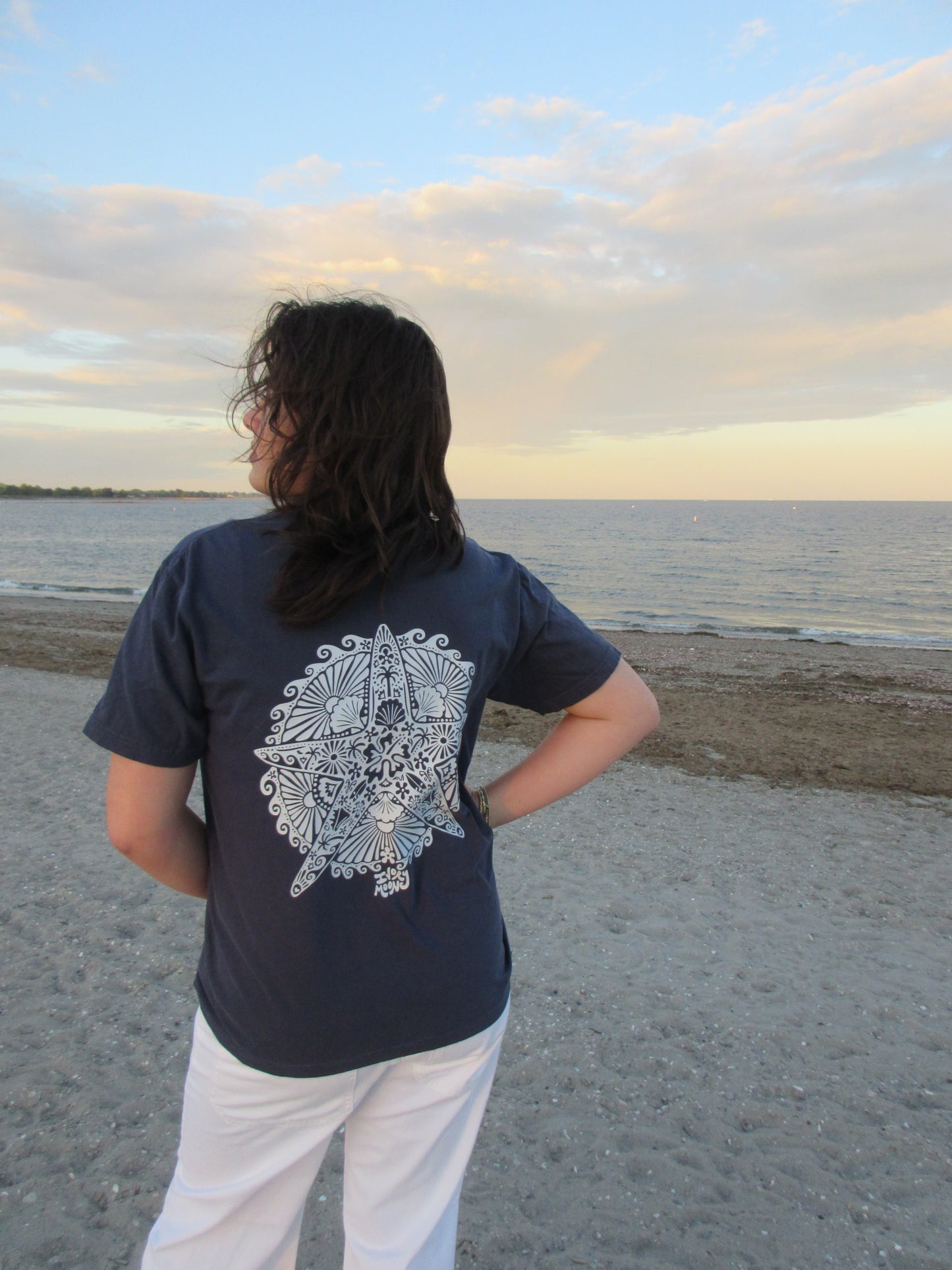 navy starfish tee shirt