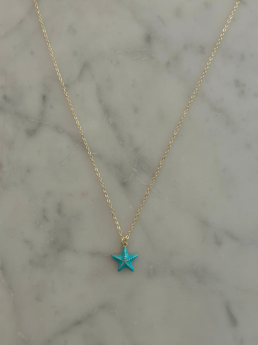 starfish gold-filled necklace