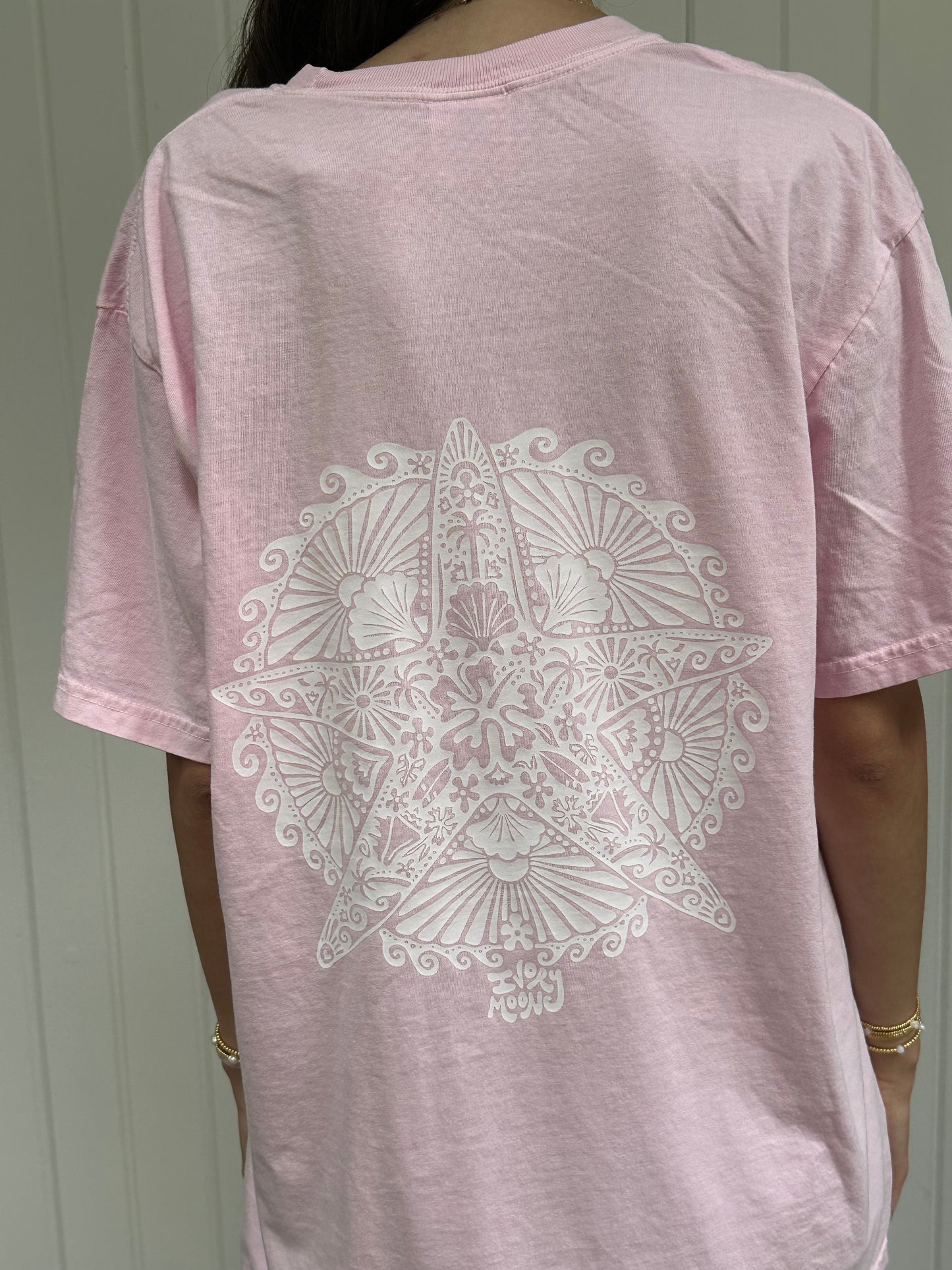 light pink starfish tee shirt
