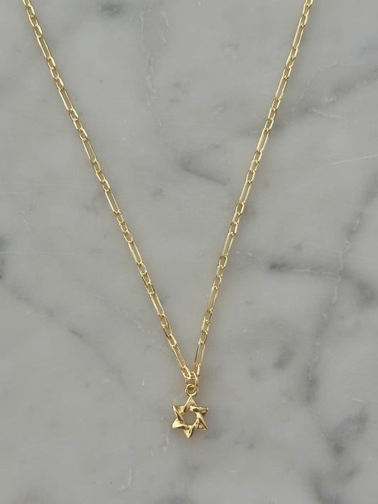 star of david gold filled necklace