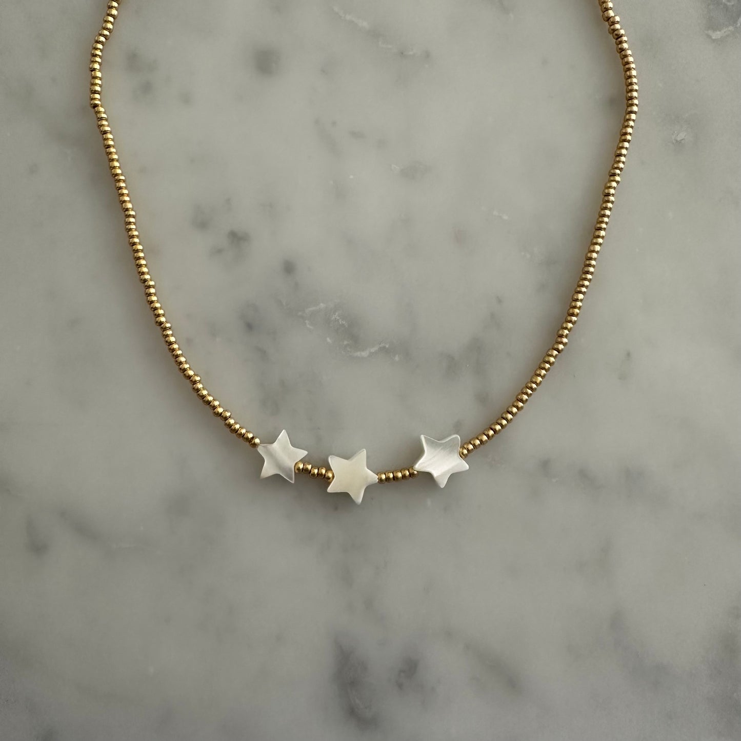 gold stars necklace