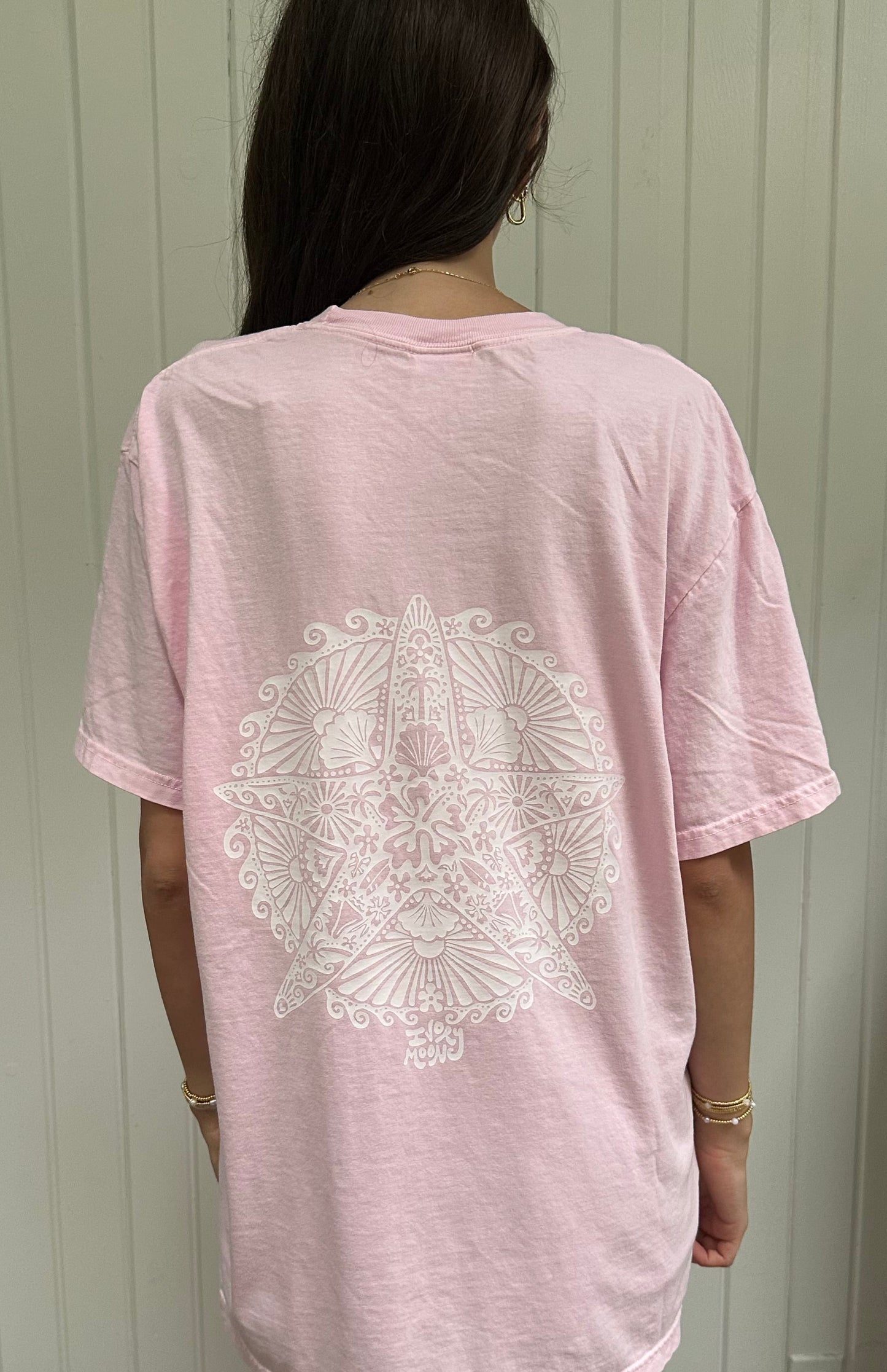 light pink starfish tee shirt