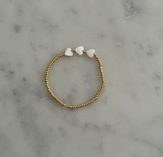 pearl heart bracelet