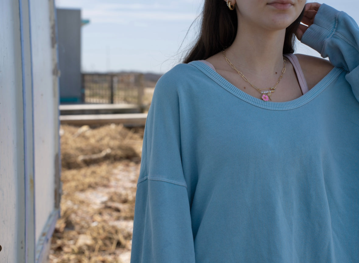 pink hibiscus charm necklace