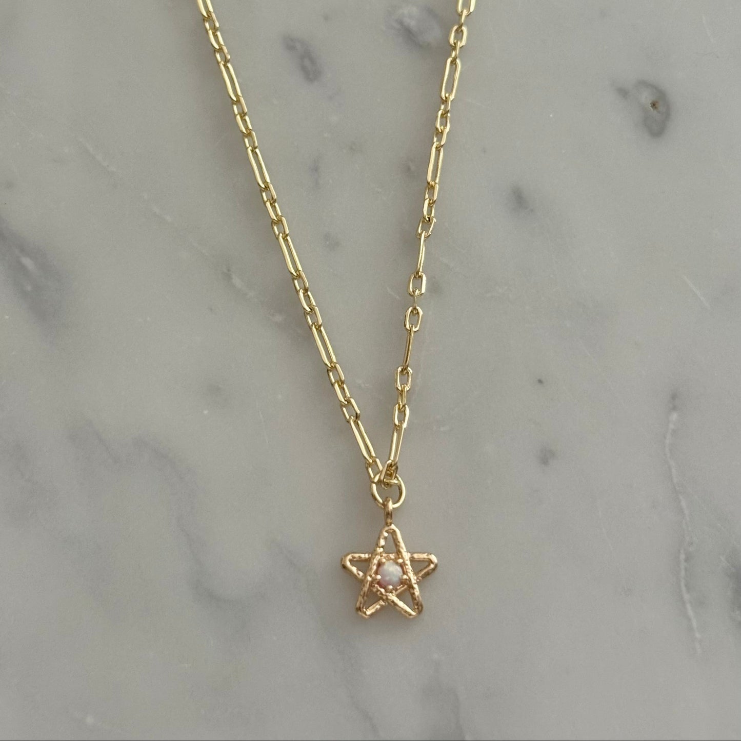 star gold filled necklace