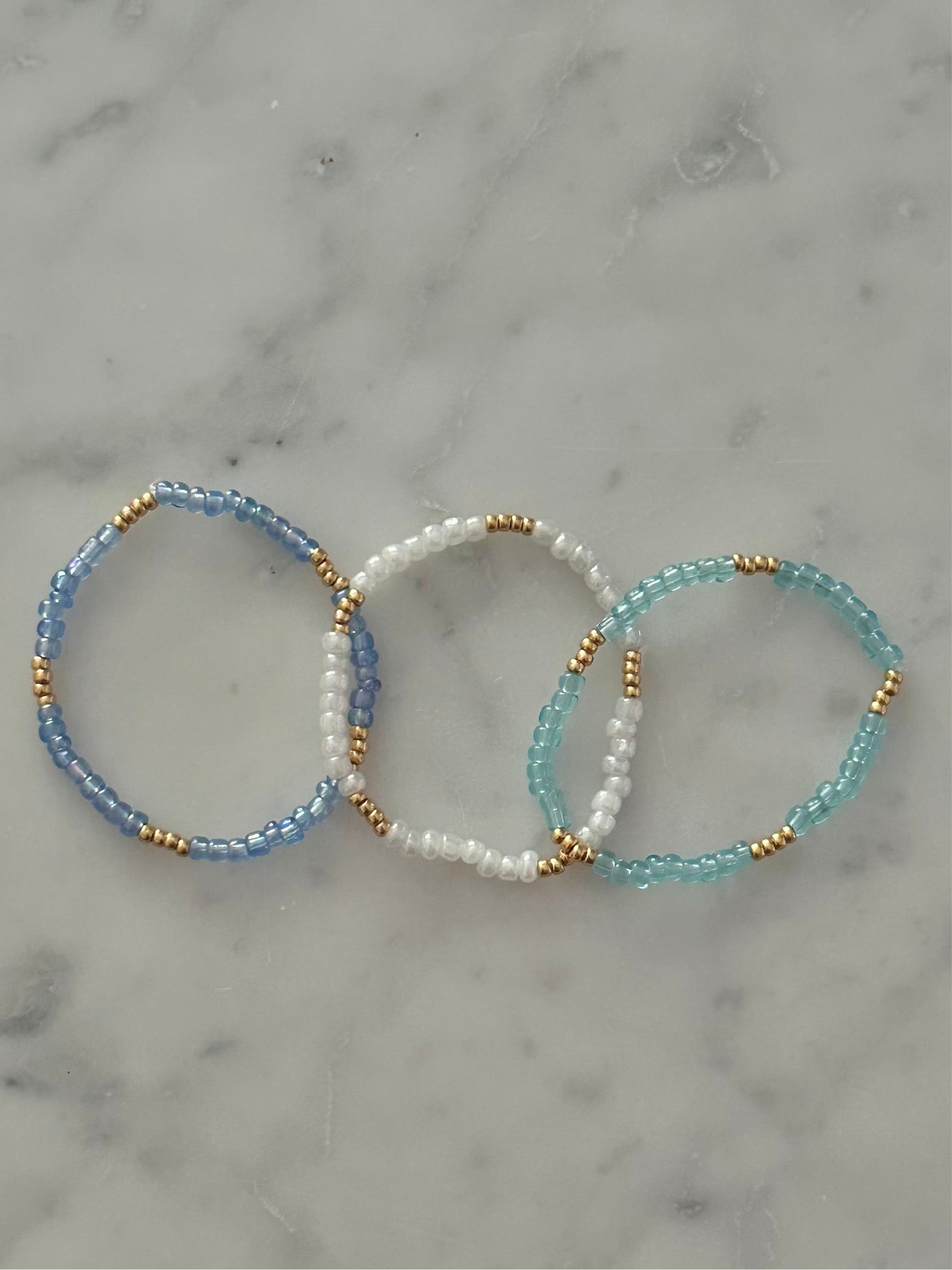 colorful stacking bracelets