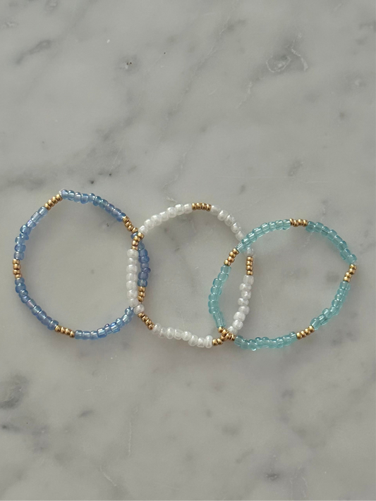 colorful stacking bracelets