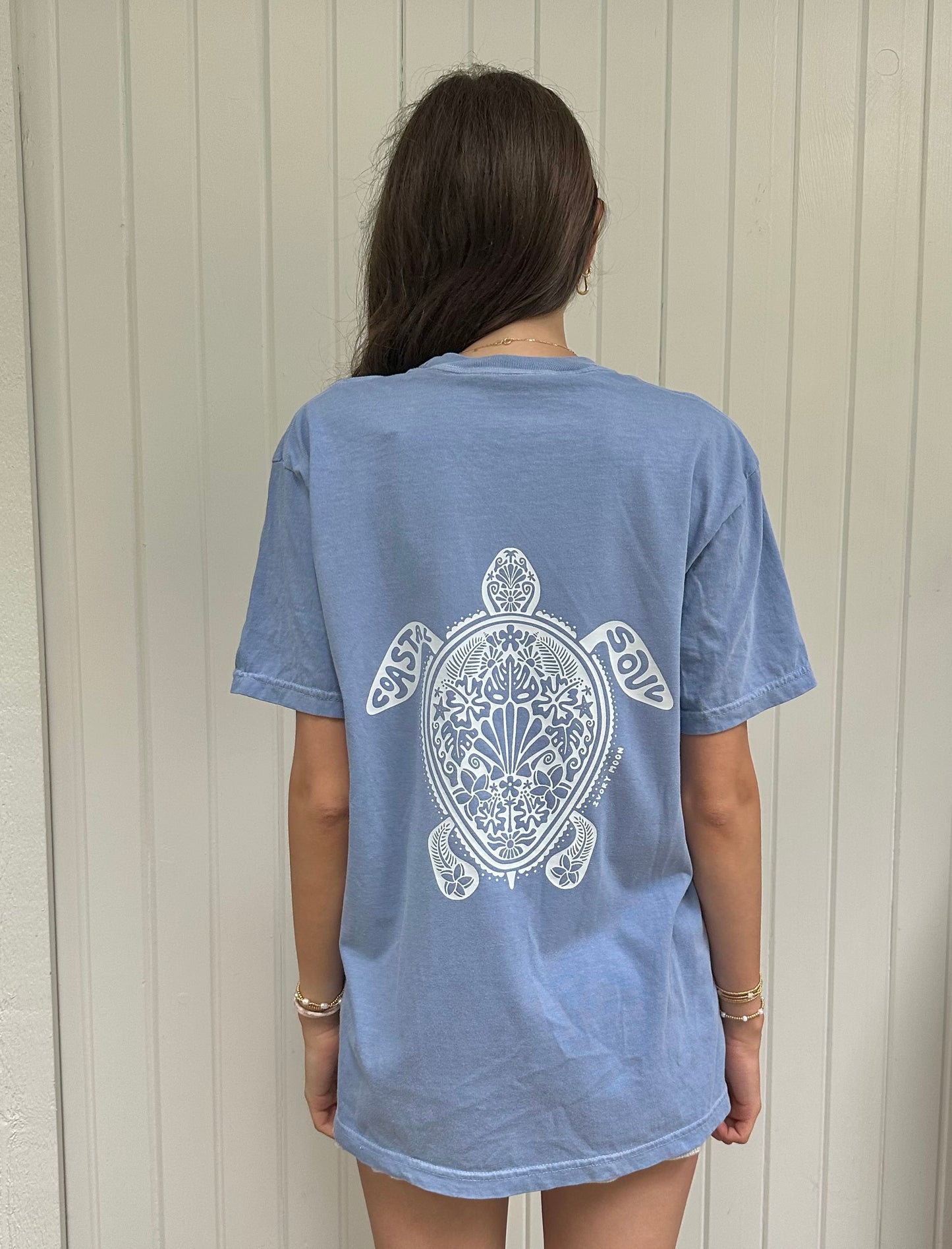 turtle coastal soul tee shirt