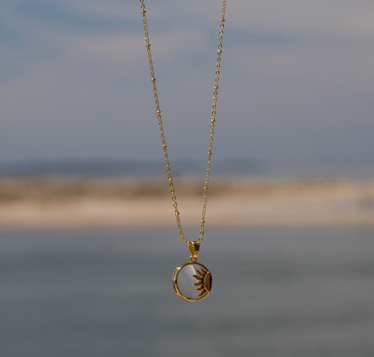 sun gold filled necklace