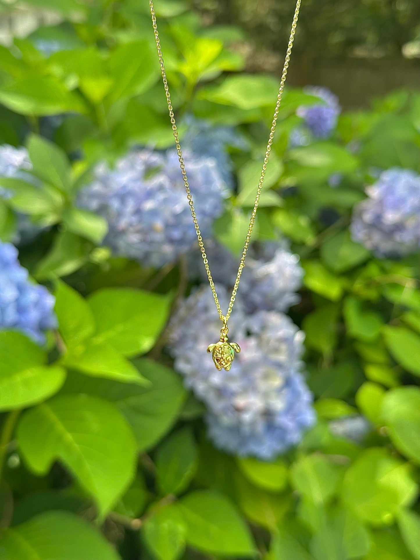 turtle gold filled necklace