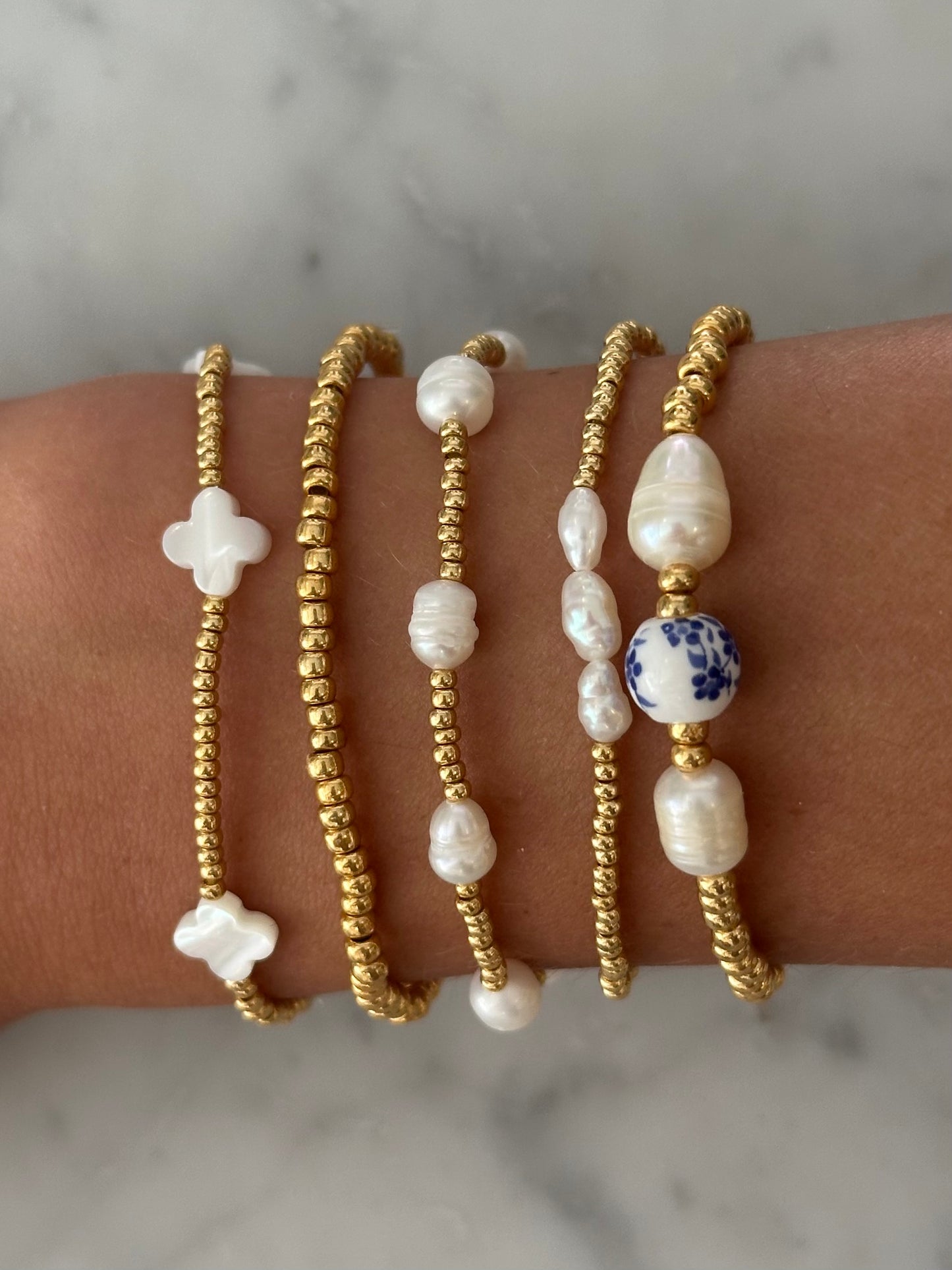 flower bead bracelet