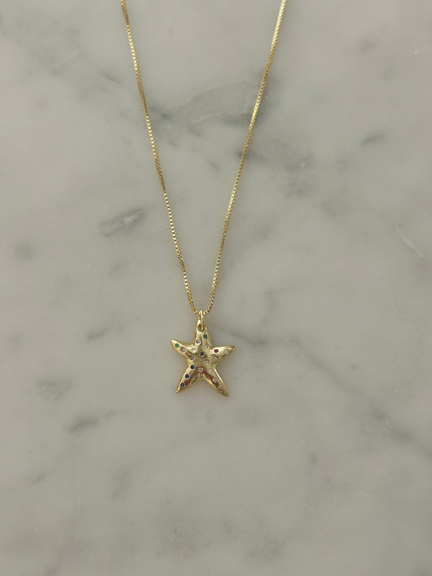 starfish gold filled necklace