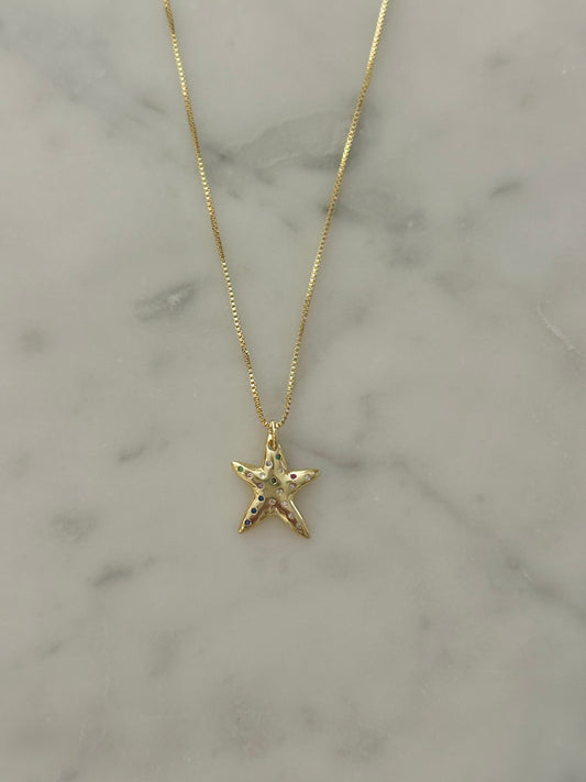 starfish gold filled necklace