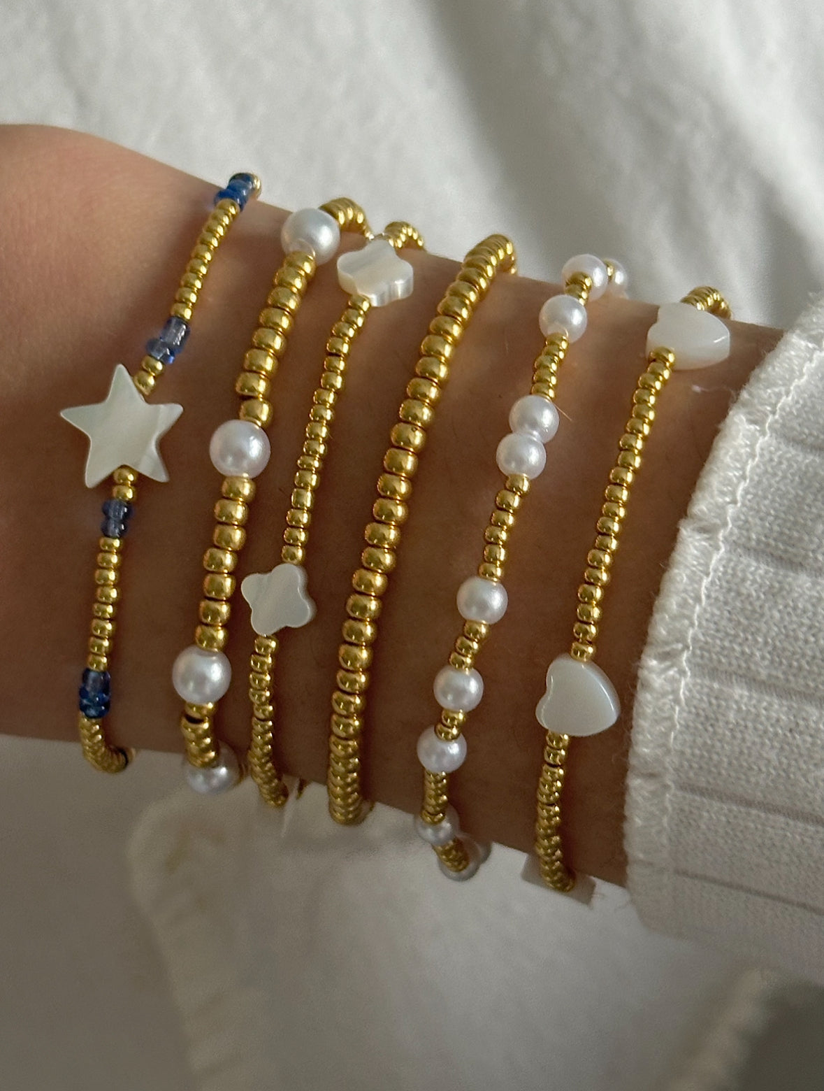 plain medium gold bead bracelet