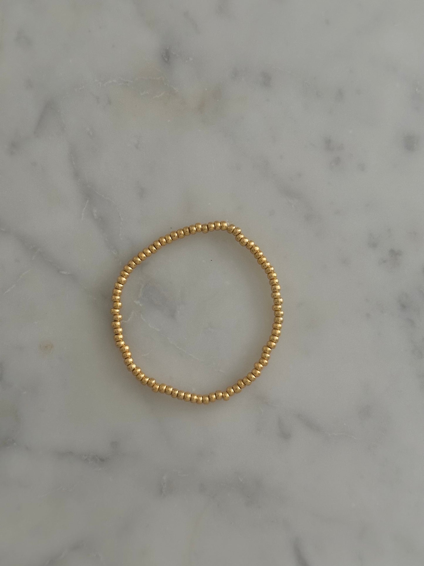 plain medium gold bead bracelet