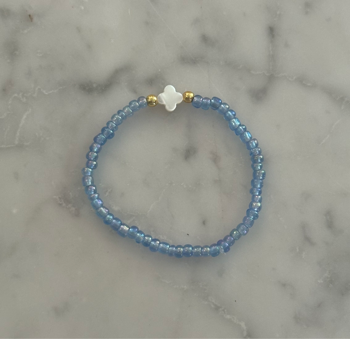 blue clover bracelet