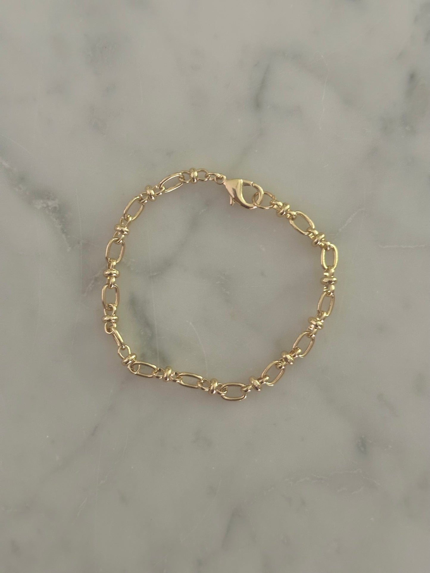 gold filled chain bracelet
