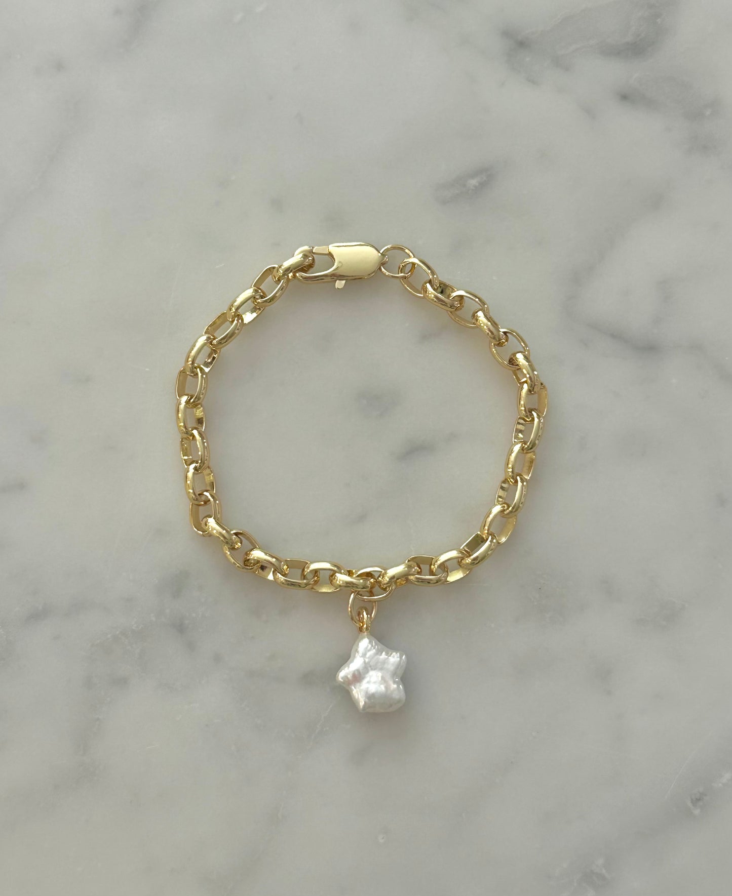 star gold filled chain bracelet