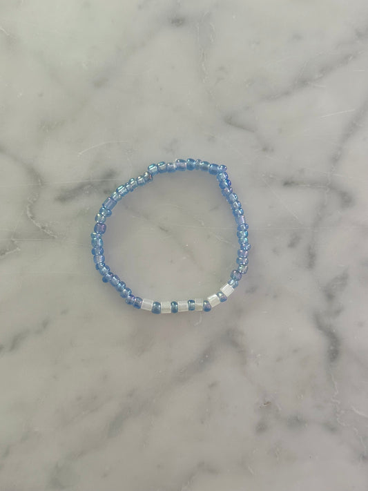blue center bracelet