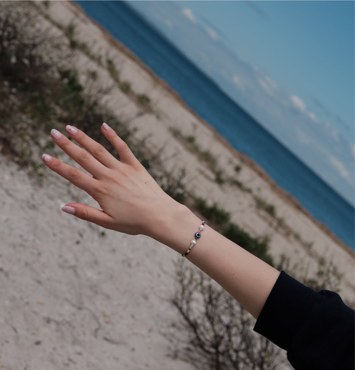 colorful evil eye bracelet