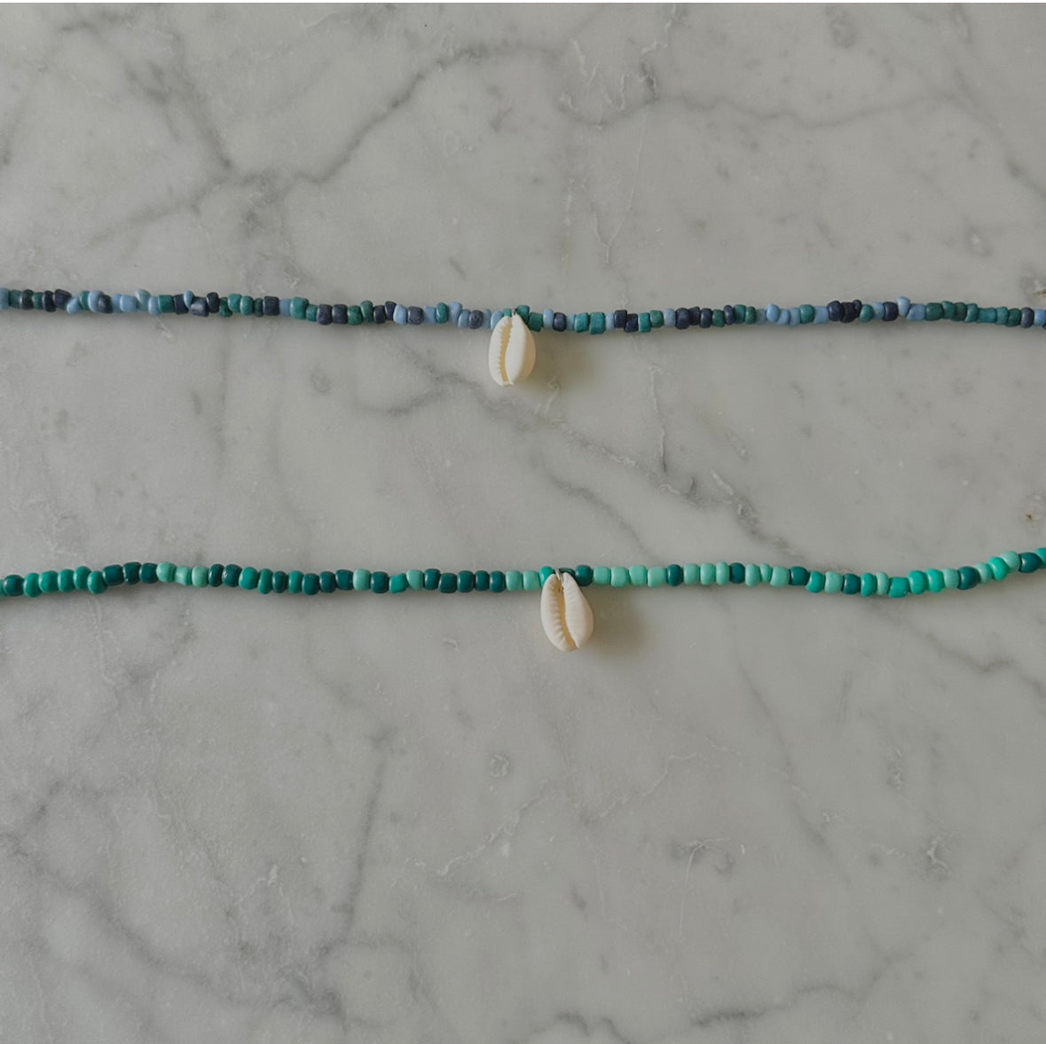 beaded shell necklace