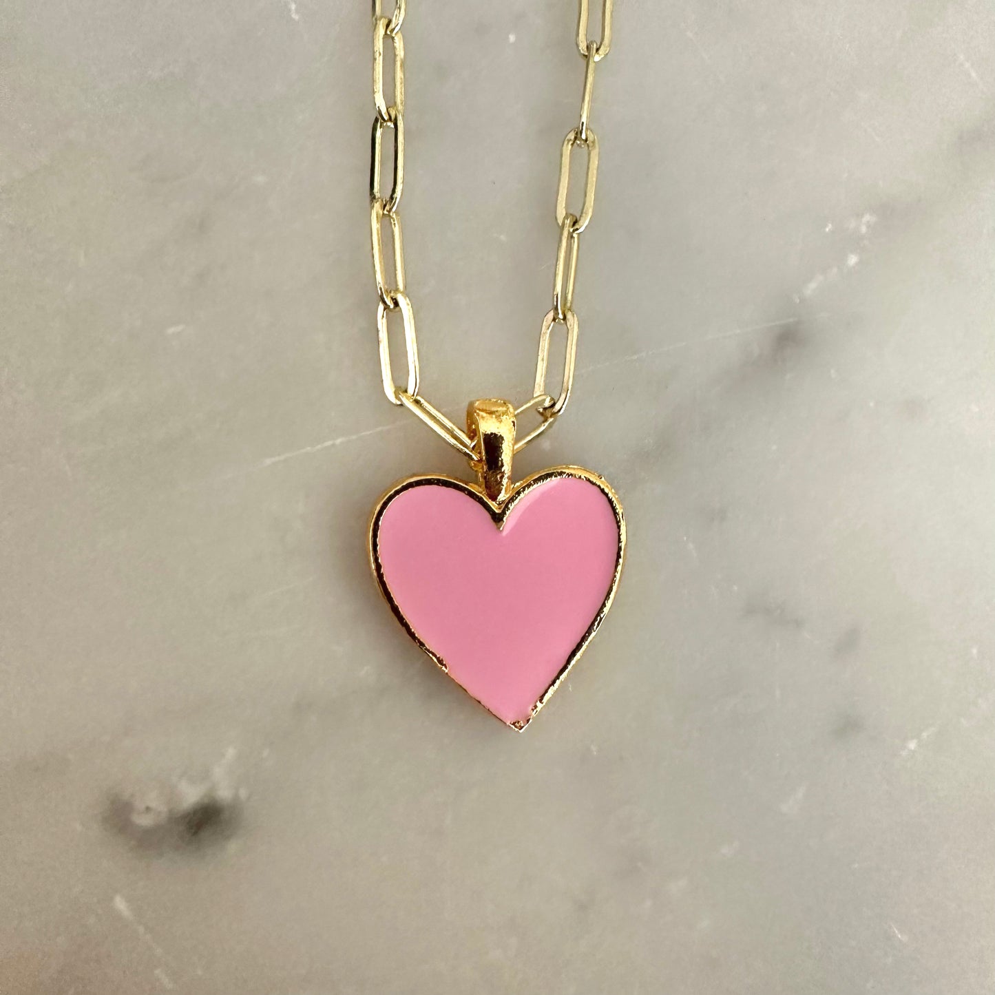 blushing heart necklace