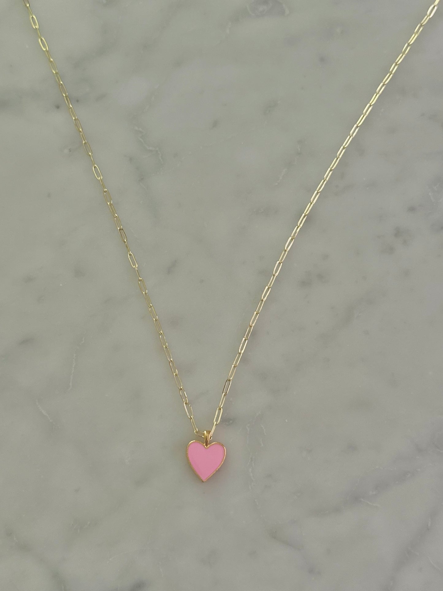 blushing heart necklace