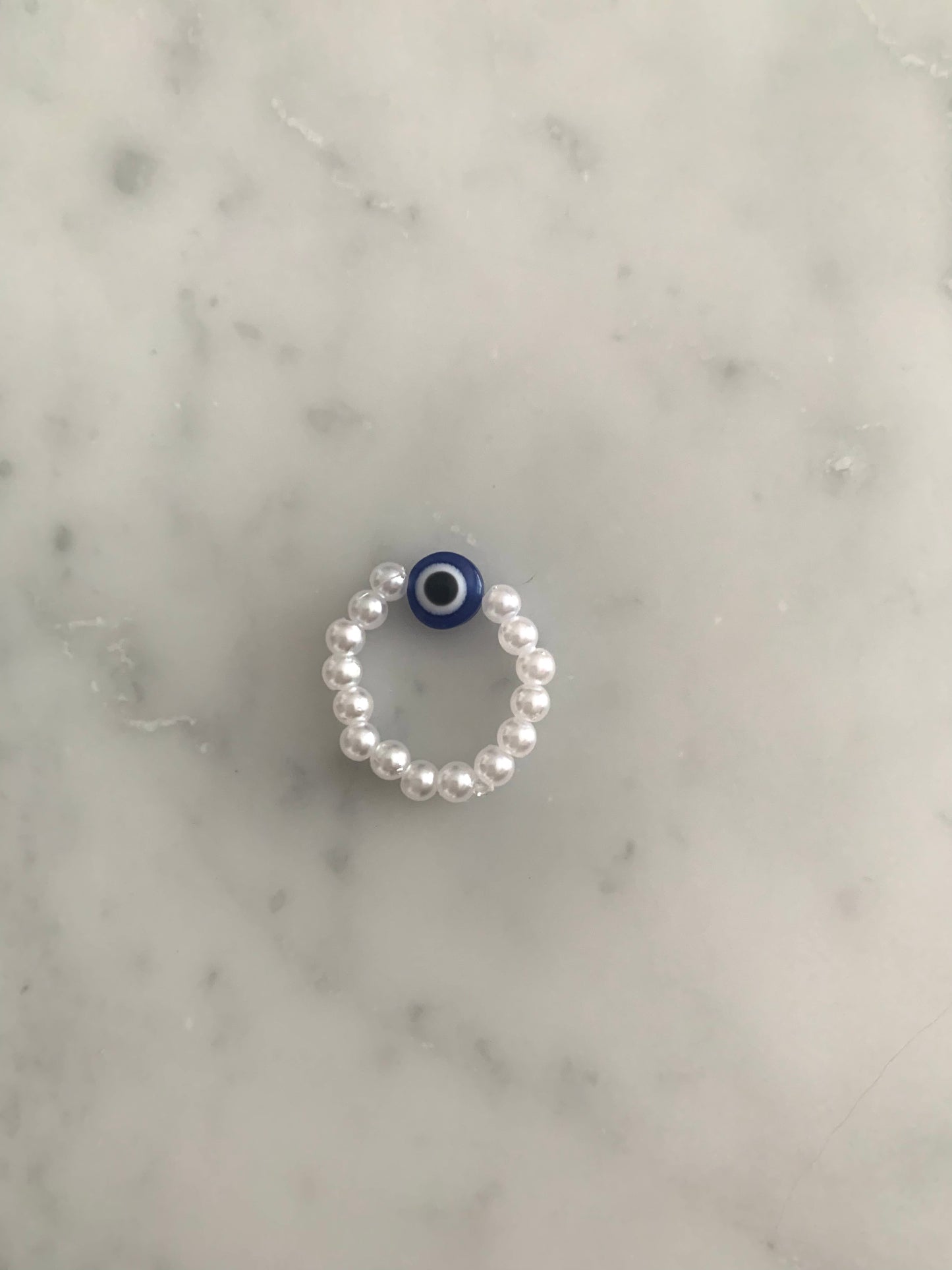 evil eye pearl ring