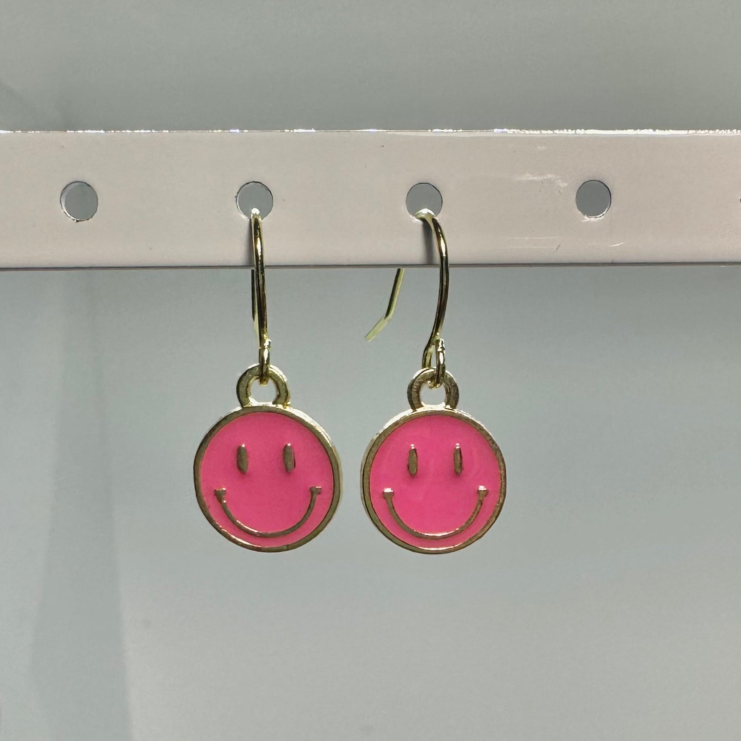 preppy smiley earrings