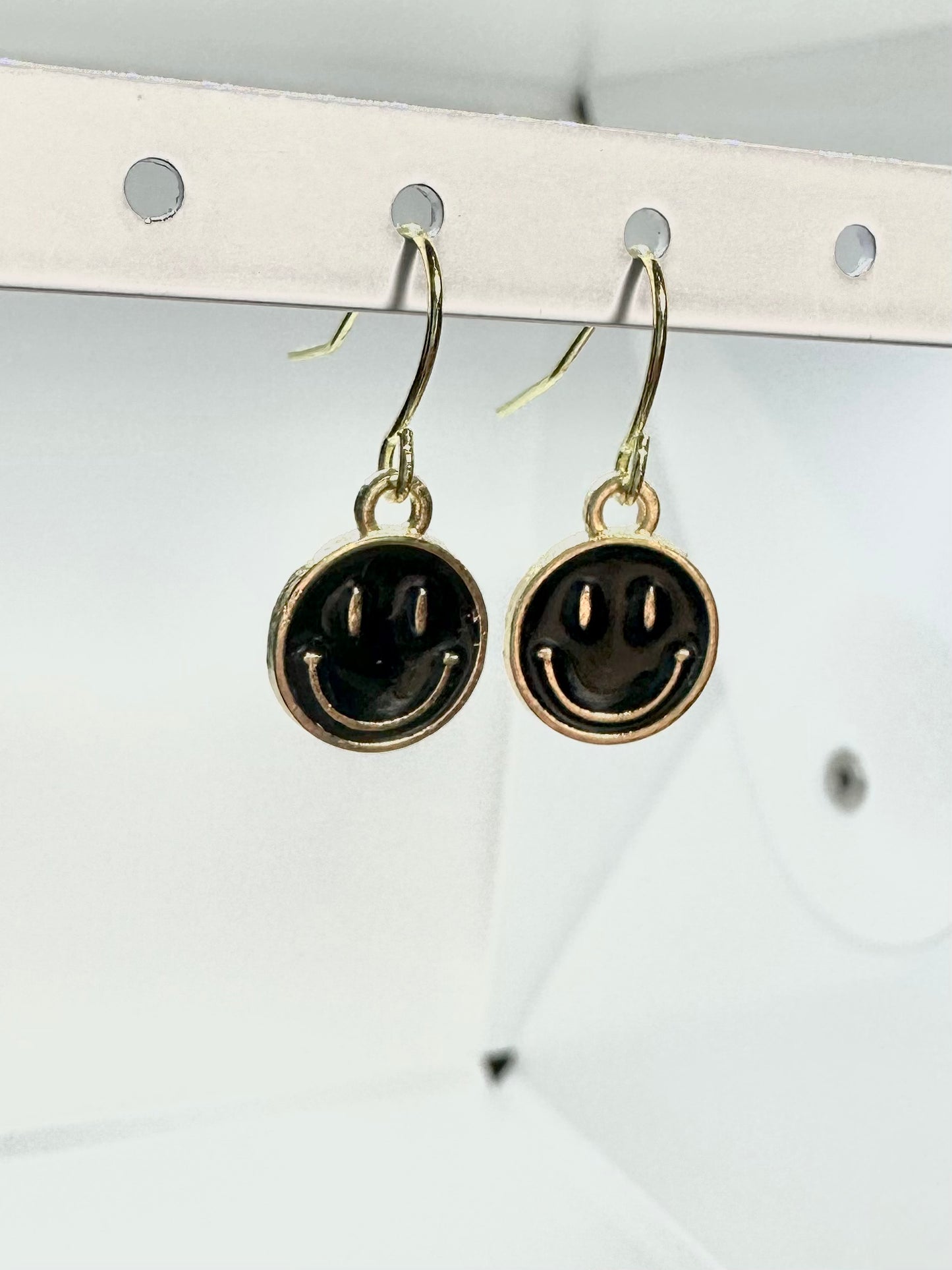 preppy smiley earrings