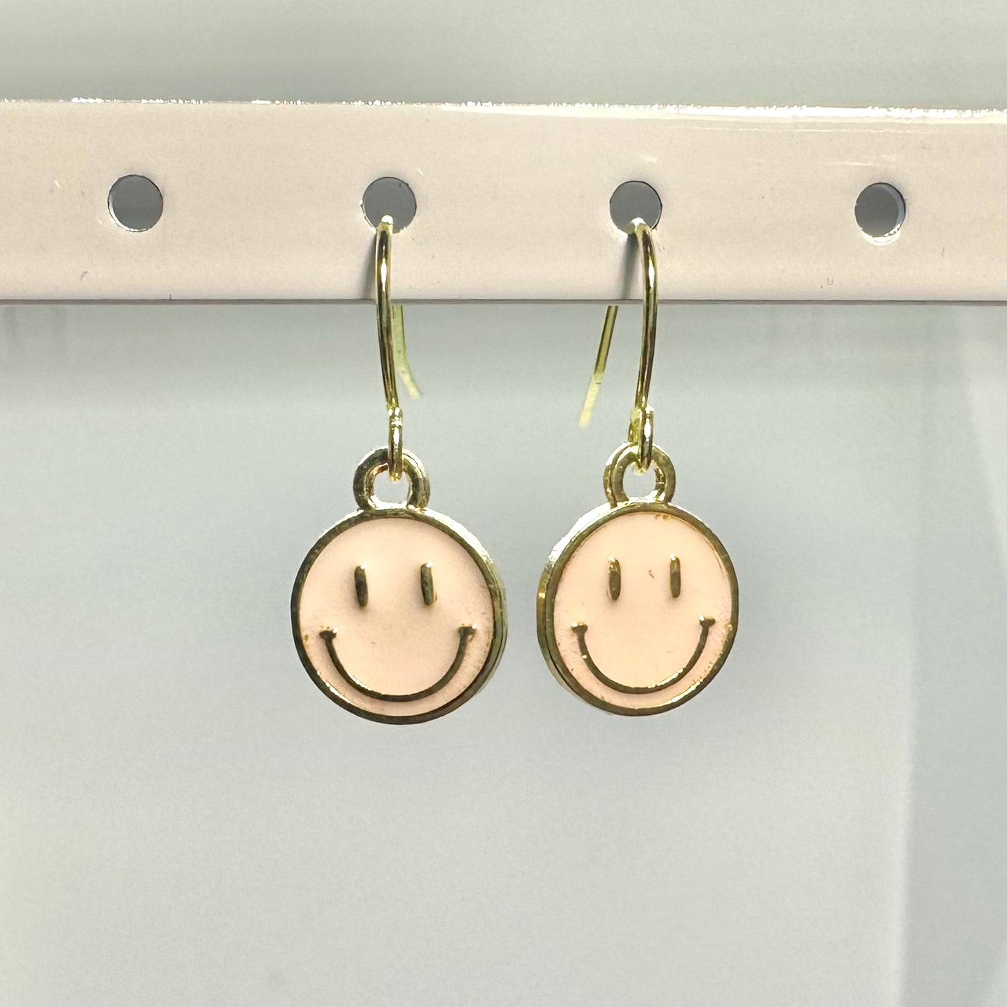 preppy smiley earrings