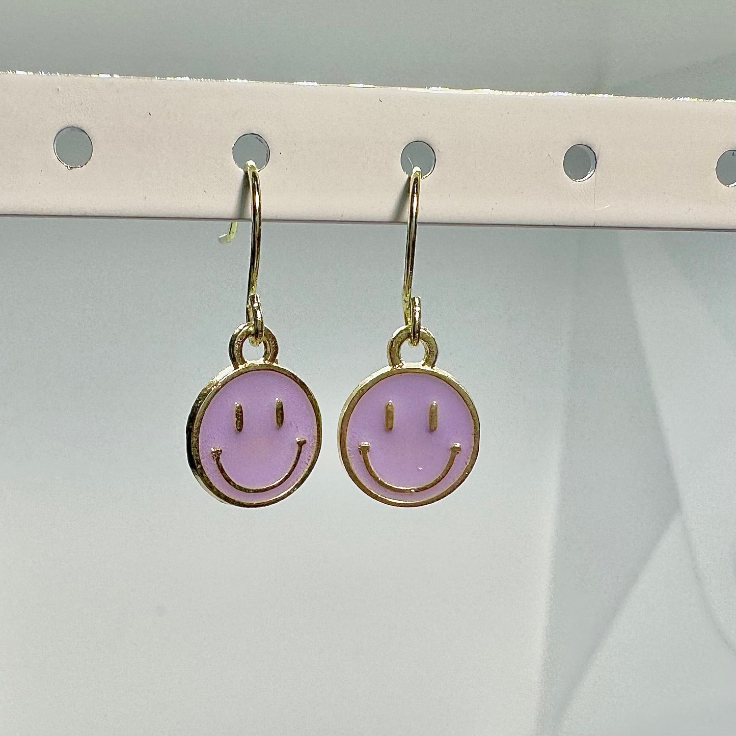 preppy smiley earrings