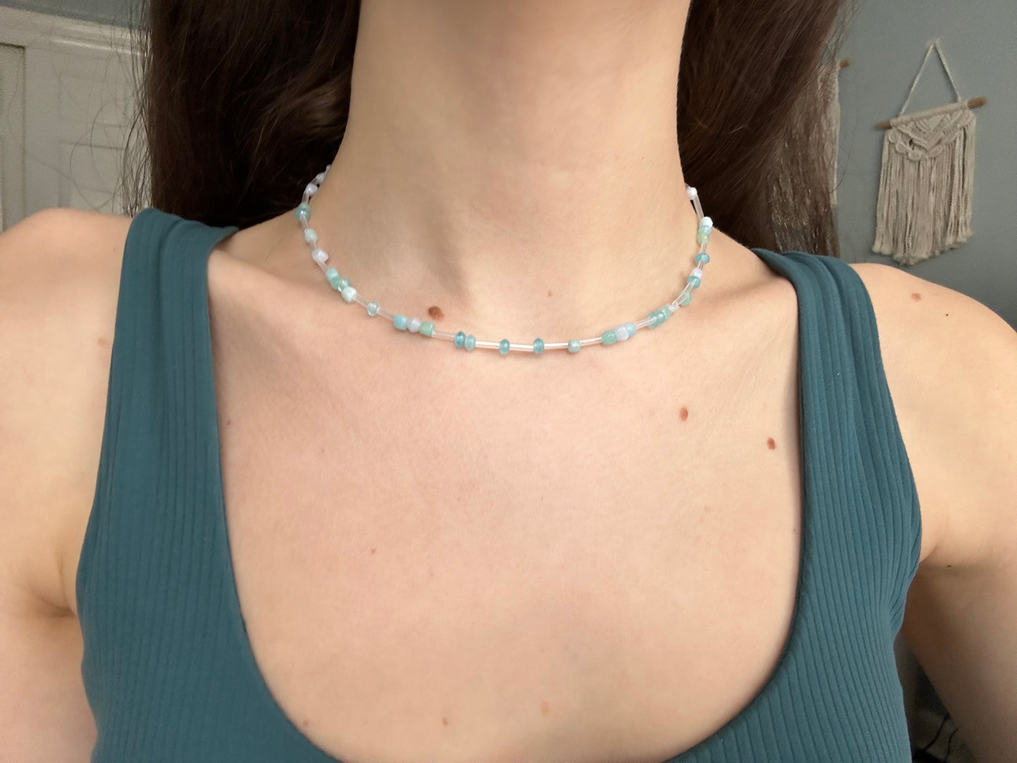 Kiara’s teal obx 3 necklace